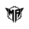 Gaming Logo Triangle With Scope Tactical Style