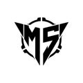 Gaming Logo Triangle With Scope Tactical Style