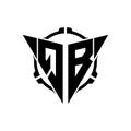 Gaming Logo Triangle With Scope Tactical Style