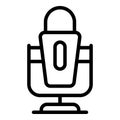 Gaming microphone icon outline vector. Online business