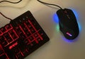 Gaming mouse with backlight. Computer mouse with beautiful case illumination