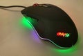Gaming mouse with backlight. Computer mouse with beautiful case illumination