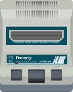 Gaming retro console Dendy Royalty Free Stock Photo