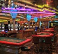Gaming slot machines in American gambling casino
