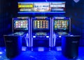 Gaming slot machines in a casino