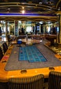 Gaming slot machines in gambling casino, Cruise liner Costa Mediterranea