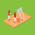 Gaming Vr Concept Isometric View. Vector