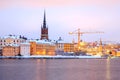 Gamla Stan Old Town Stockholm city at dusk Sweden Royalty Free Stock Photo