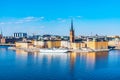 Gamla stan in Stockholm viewed from Sodermalm island, Sweden Royalty Free Stock Photo