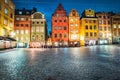 Gamla Stan at twilight, Stockholm, Sweden Royalty Free Stock Photo