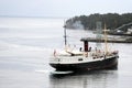 Gamle Rogaland leaving Leirvik harbour