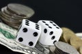 Gamling money Royalty Free Stock Photo