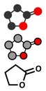 Gamma-butyrolactone (GBL) solvent molecule. Used as prodrug form of GHB (gamma-hydroxybutyric acid