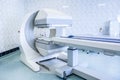 Gamma camera in the parlor of the clinic of nuclear medicine. Royalty Free Stock Photo