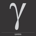 Gamma Greek letter icon
