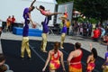 Gamma Phi Circus acrobats Royalty Free Stock Photo