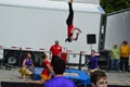 Gamma Phi Circus acrobats Royalty Free Stock Photo