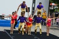 Gamma Phi Circus acrobats Performance Royalty Free Stock Photo