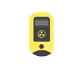 Gamma Radiation Dosimeter logo design. Measurement of ionizing radiation.