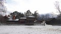 Gammelgarden of Leksand in winter in Dalarna, Sweden Royalty Free Stock Photo