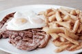 Gammon egg and chips Royalty Free Stock Photo