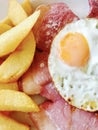 Gammon and chips Royalty Free Stock Photo
