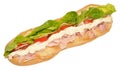 Gammon Ham Sandwich Baguette Royalty Free Stock Photo