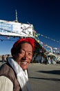 The Ganchula Mountain Pass Tibetan man Tibet