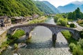 Ganda Bridge 1778, Morbegno, Valtellina IT Royalty Free Stock Photo