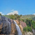 Gandahati waterfall in late winter season.