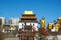 The Gandantegchinlen Monastery in the Mongolian capital of Ulaanbaatar, Mongolia Royalty Free Stock Photo