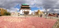 Gandantegchinlen Monastery Panorama in Ulaanbaatar, Mongolia Royalty Free Stock Photo