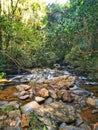 Gandarela 27 laps Waterfall, Honorio Bicalho, Rio Acima, Minas Gerais, Brazil. Royalty Free Stock Photo