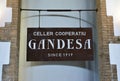 Gandesa cooperative winery housed in a modernist building in the Terra Alta region, province of Tarragona, Catalonia, Spain