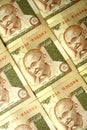 Gandhi faces in currency Royalty Free Stock Photo