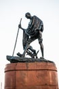 Gandhi statue in Chennai Marina beach Royalty Free Stock Photo