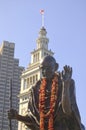 Gandhi Statue at San Francisco Ferry Terminal Royalty Free Stock Photo