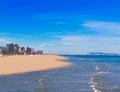 Gandia beach in mediterranean sea Royalty Free Stock Photo