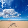 Gandia Beach sand in Mediterranean Sea of Spain Royalty Free Stock Photo