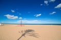 Gandia Beach sand in Mediterranean Sea of Spain Royalty Free Stock Photo