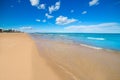 Gandia Beach sand in Mediterranean Sea of Spain