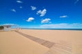 Gandia Beach sand in Mediterranean Sea of Spain