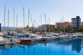 Gandia Nautico Marina boats in Mediterranean Spain Royalty Free Stock Photo