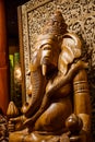 Ganesh carved wood