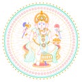 Ganesh Chaturthi linear style icon Royalty Free Stock Photo