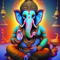 Ganesh 3D cartoon