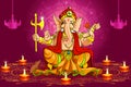 Ganesh and Deepawali Royalty Free Stock Photo