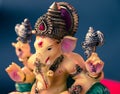 Ganesh (Ganapati- Elephant God) in Hindusim mythology closeup ho