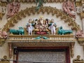 Ganesh Statue on Excellent stucco works over Shree Dwarkadhish Krishna temple 1873 AD