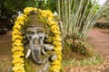 Ganesha coverd by moss in the park.Thailand Royalty Free Stock Photo